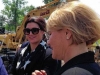 groundbreaking ceremony: Gina Carano with a NY county executive Joanie Mahoney (credit: @ktampone@syracuse.com)